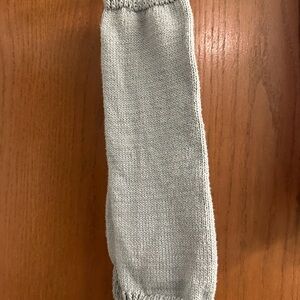 Gray Knit Leg Warmers